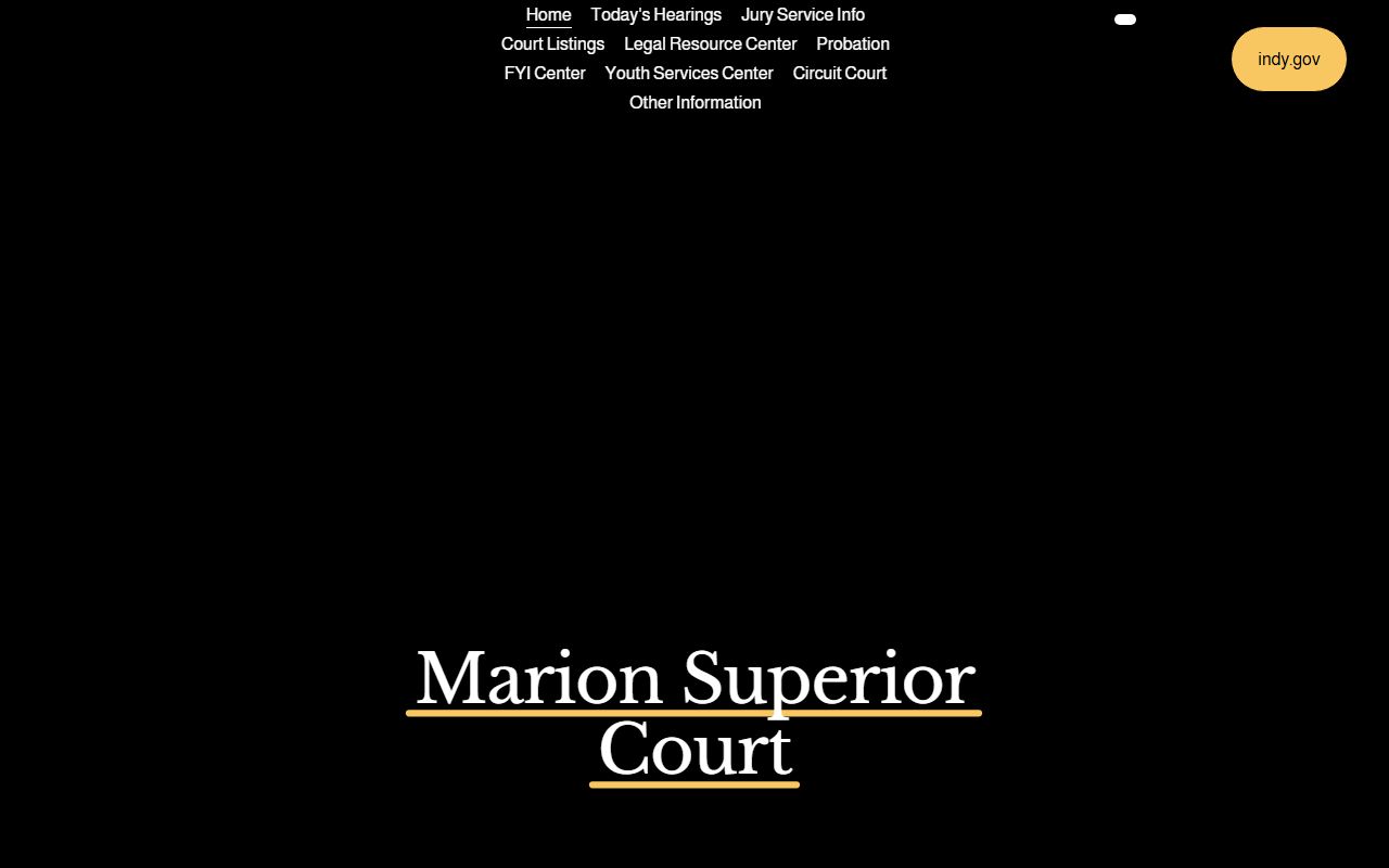 Marion County Circuit Court and Superior Court official court site