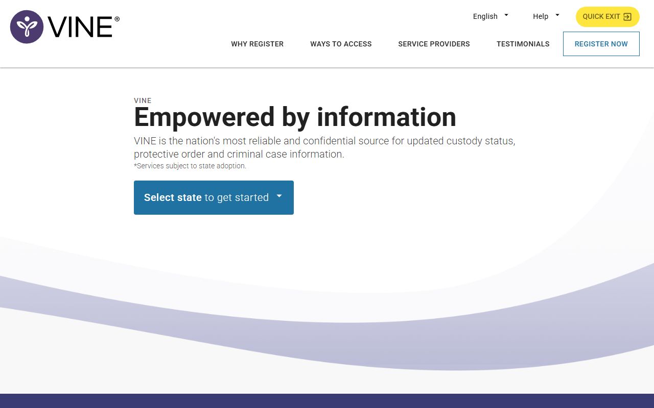 Marion County inmate records VINELink custody notification service
